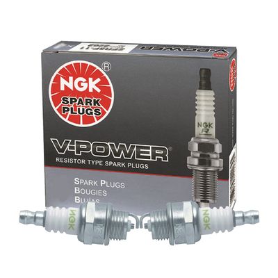 NGK Set of 2 Nickel V-Cut V-Power Spark Plugs Gap .028" Copper Cores BPM8Y