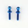 CUSTOM WORKS Blue Titanium Tall Hex Ball Stud view 1