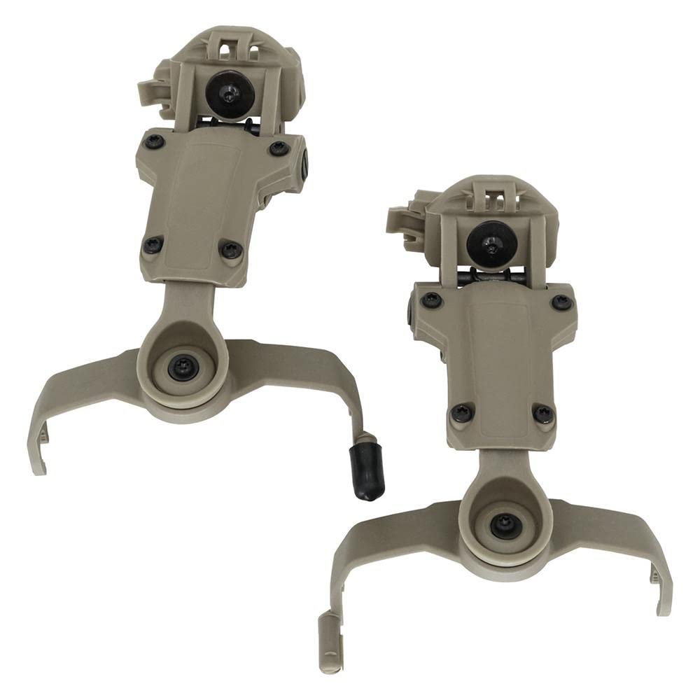 ArmorMason Rear Helmet Rail Attachment Kit Compatible with Comtac Headsets (Tan)