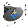 GRAPHICS & MORE Wonder Woman 80th Classic Comic Smile Oval Tow Trailer Hitch Cover Plug Insert view 3