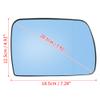 X AUTOHAUX Car Right Side Mirror Glass with Backing Plate Heated 51167039595 51167039596 for BMW X5 E53 2000-2006 view 3