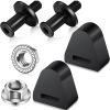 Hotop 2 Pcs Tailgate Door Lock Latch Striker Bolt with 2 Pieces Nuts 2 Pieces Rubber Tailgate Latch Bumpers Auto Bumper Rubber Stop for Car Truck view 1