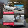 CARDIZ Supreme Full Car Cover Semi Custom Fit for Full-Size Cars | Dustproof, Windproof, UV Protection, Breathable & Durable All-Weather Protection | Fits Volkswagen Scirocco 1982-1992 Coupe 2-Door view 4