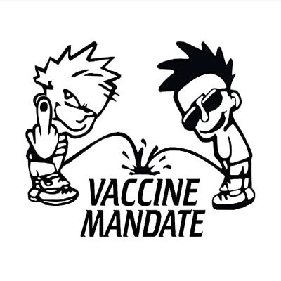 Piss On Vaccine Mandates Decal by Check Custom Design