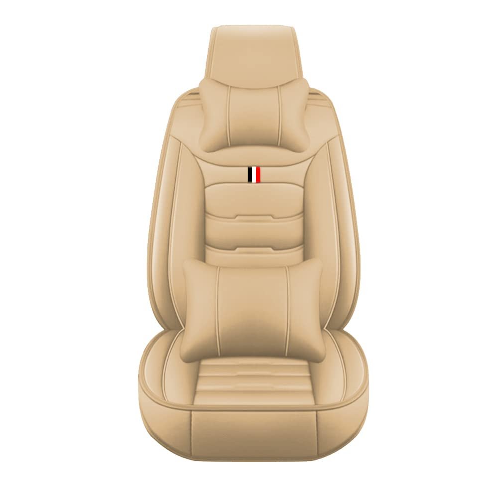 Jialuode Car Seat Covers Fit for B_M#W 535d 2014-2016 5-Seat Full Set PU Leather Front & Rear Seat Protector