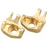 AllinRC Brass Front Steering Knuckle Pair for Axial SCX10 II Honcho 90046 CNC-Machined C-Hub Upgrade with Added Unsprung Weight view 2