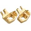 AllinRC Brass Front Steering Knuckle Pair for Axial SCX10 II Honcho 90046 CNC-Machined C-Hub Upgrade with Added Unsprung Weight view 3