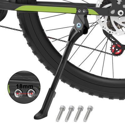 EFEALL Bike Kickstand,18mm Hole Spacing Bicycle Kick Stand,Adjustable Length Bike Side Kickstand fit 24in 26in 27.5",Bike Kick Stand Suit Mountain Bike/BMX/MTB -Special Hole Distance 18mm