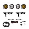Baja Designs Squadron SAE Pro Fog Pocket LED Light Kit fits Ford F-150 2021+ Without Daytime Running Lights (Multi-Pattern; Amber; Toggle Wiring) view 1