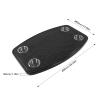 RV Rectangle Table Top, Carbon Fibre RV Removable Table 600x380x30mm with 4 Cup Holders Stainless Steel for Yacht view 2