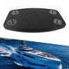 RV Rectangle Table Top, Carbon Fibre RV Removable Table 600x380x30mm with 4 Cup Holders Stainless Steel for Yacht view 4
