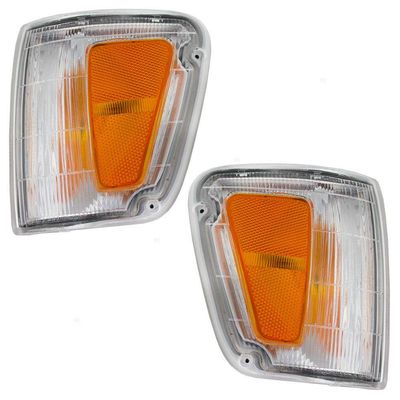 Parts N Go 1993-1998 T100 Parking Light Set Front Driver & Passenger Side Left Right - TO2520140 TO2521140 8162034010 8161034010