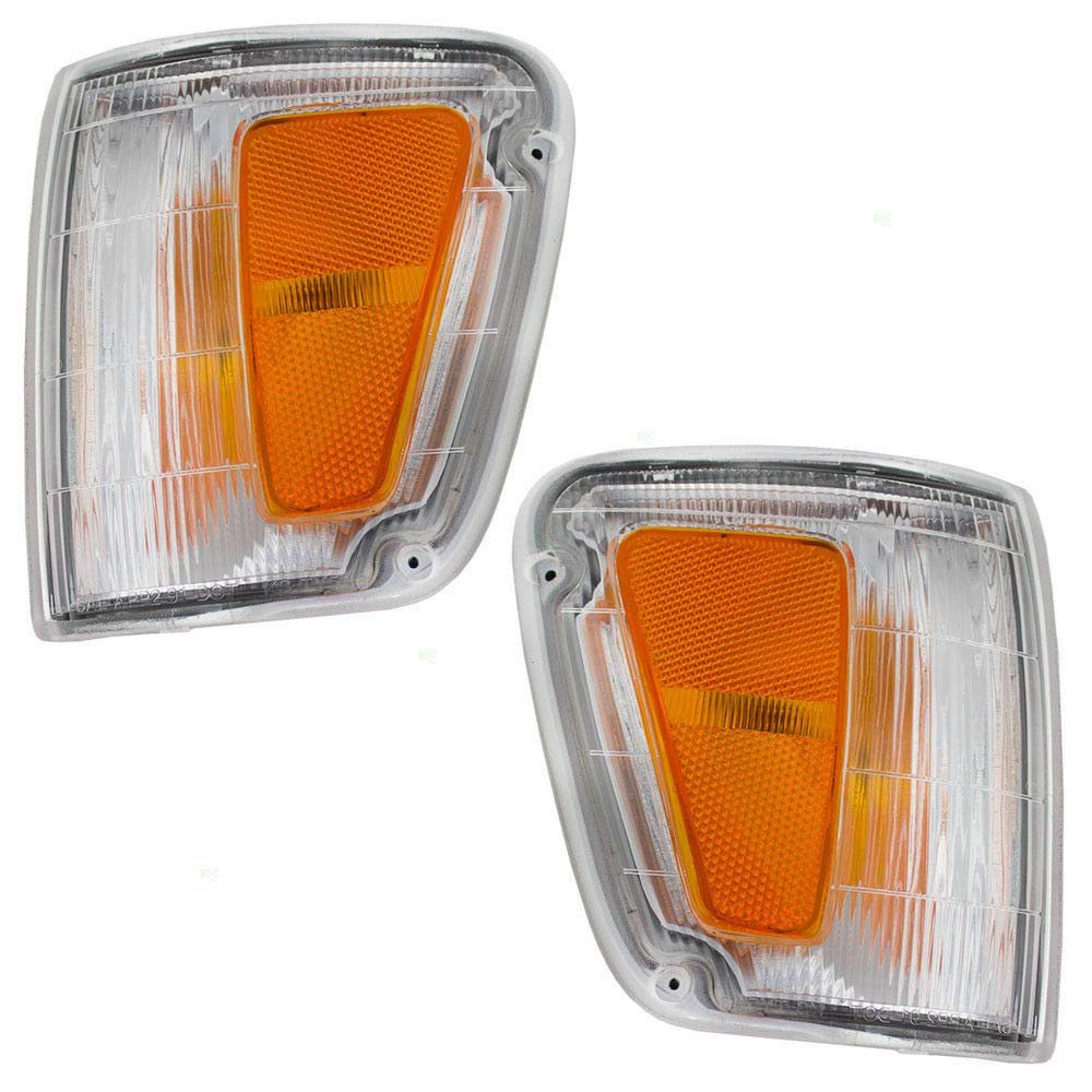 Parts N Go 1993-1998 T100 Parking Light Set Front Driver & Passenger Side Left Right - TO2520140 TO2521140 8162034010 8161034010
