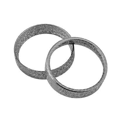 Mofun Exhaust Gasket Compatible with Harley Big Twin and Sportster Models,Dyna,Touring,Softail 1984-2024,1 Pair 2pcs, Made of Wire and Graphite