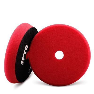 Red T10 Ultra-Fine Finishing Foam Polishing Pads, SPTA 1Pc 6.5 Inch Face for 6 Inch 150mm Backing Plate Compound Buffing Sponge Pads for Car Buffer Polisher Compounding, Polishing and Waxing -FPBFS6R