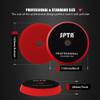 Red T10 Ultra-Fine Finishing Foam Polishing Pads, SPTA 1Pc 6.5 Inch Face for 6 Inch 150mm Backing Plate Compound Buffing Sponge Pads for Car Buffer Polisher Compounding, Polishing and Waxing -FPBFS6R view 2