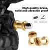 AllinRC 12mm Hex Extension Adapter Brass Wheel Hex Hubs Spacers for 1/10 RC Crawler Axial SCX10 90046 D90 Redcat Gen 8 V2 Gen7 pro, Set of 4 (18mm) view 3