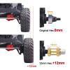 AllinRC 12mm Hex Extension Adapter Brass Wheel Hex Hubs Spacers for 1/10 RC Crawler Axial SCX10 90046 D90 Redcat Gen 8 V2 Gen7 pro, Set of 4 (18mm) view 4