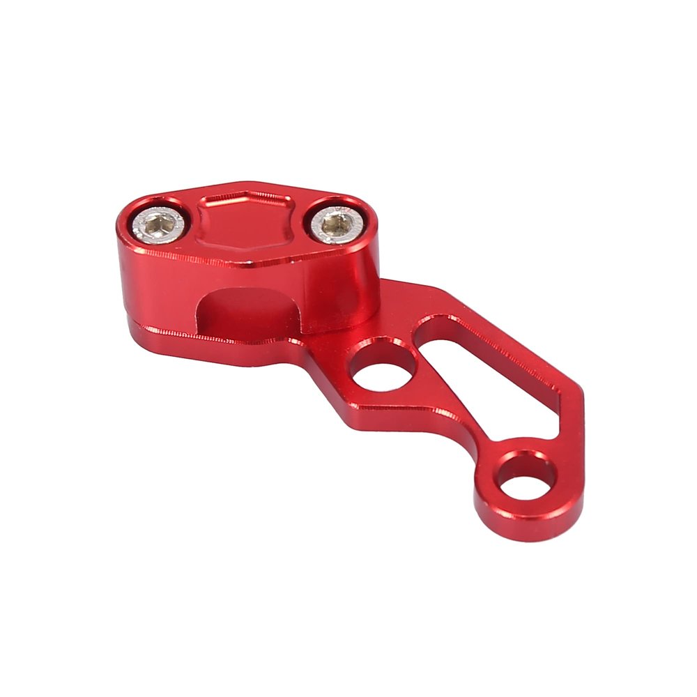 Motoforti Front Brake Line Hose Clamp Oil Pipe Line Clamps Universal for Motorcycle Scooter Bikes ATV Modified Parts Aluminum Alloy Red