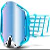 100% ARMEGA Premium Protective Goggle (Oversized Sky - Mirror Blue Lens) view 1