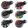 MANG JIANG Key Fob Case Cover Shell Keychain Chain Accessories For Mini Cooper F54 Clubman F55 Hardtop F56 Hatchback F57 Convertible F60 Countryman (Round Style JCW) view 3