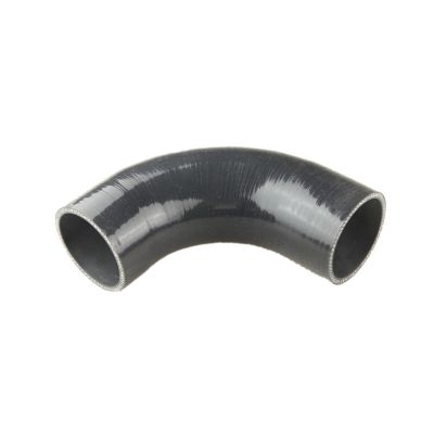 AdlerSpeed 4-Ply High Performance 90 Degree Elbow Coupler Silicone Hose Pipe 1" (25.4mm) Black