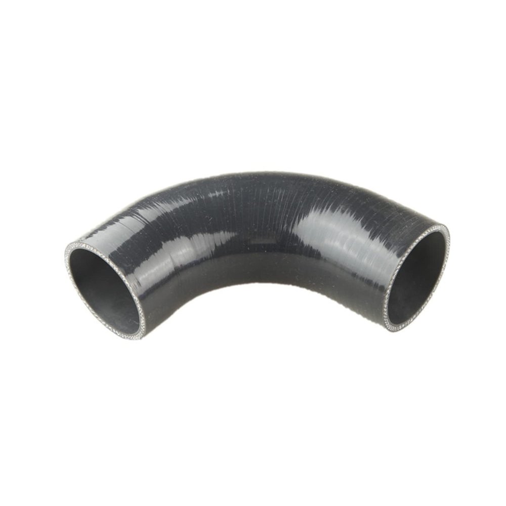 AdlerSpeed 4-Ply High Performance 90 Degree Elbow Coupler Silicone Hose Pipe 1" (25.4mm) Black