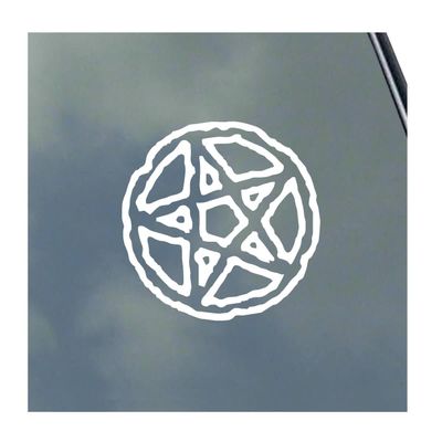 Pentagram Rough Symbol Vinyl Sticker Decal Knot Pagan Pentacle
