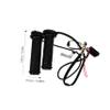 1pair Motorcycle Electric Heated Handlebar Grips Level Temperature Control Hand Covers for Motorbike Handlebars view 2