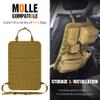 IronSeals 2 Pack Car Seat Back Organizer, Tactical Molle Panel Sag Proof Vehicle Seat Cover Protector Nylon Car Seat Back Hanger Bag Pad view 3