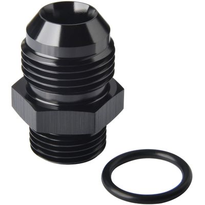 Podavelle 10AN Male Flare to 8AN ORB O-ring Boss Fuel Pump Rail Adapter Fitting Aluminum Black