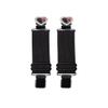 GARGOYLE BELLS Adjustable Boot Clips for Motorcycle, Black Boot Straps Elastic Pant Keeper for Men & Women, Pant Waist Tightener for Riding view 1