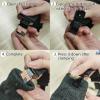 GARGOYLE BELLS Adjustable Boot Clips for Motorcycle, Black Boot Straps Elastic Pant Keeper for Men & Women, Pant Waist Tightener for Riding view 3