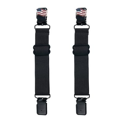 GARGOYLE BELLS Adjustable Boot Clips for Motorcycle, Black Boot Straps Elastic Pant Keeper for Men & Women, Pant Waist Tightener for Riding