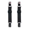 GARGOYLE BELLS Adjustable Boot Clips for Motorcycle, Black Boot Straps Elastic Pant Keeper for Men & Women, Pant Waist Tightener for Riding view 1