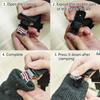 GARGOYLE BELLS Adjustable Boot Clips for Motorcycle, Black Boot Straps Elastic Pant Keeper for Men & Women, Pant Waist Tightener for Riding view 2
