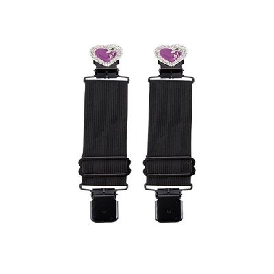 GARGOYLE BELLS Adjustable Boot Clips for Motorcycle, Black Boot Straps Elastic Pant Keeper for Men & Women, Pant Waist Tightener for Riding
