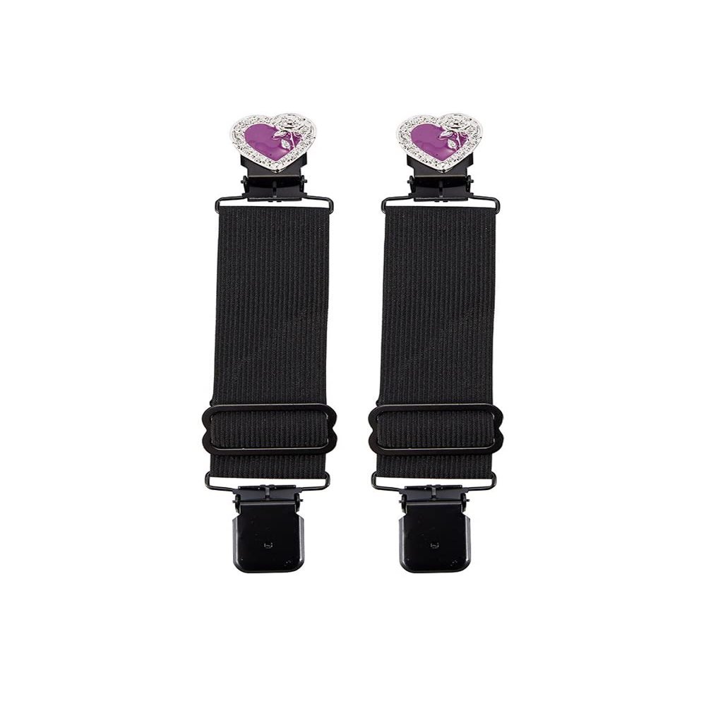GARGOYLE BELLS Adjustable Boot Clips for Motorcycle, Black Boot Straps Elastic Pant Keeper for Men & Women, Pant Waist Tightener for Riding