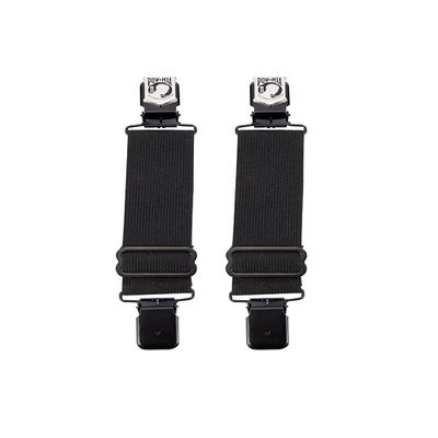 GARGOYLE BELLS Adjustable Boot Clips for Motorcycle, Black Boot Straps Elastic Pant Keeper for Men & Women, Pant Waist Tightener for Riding
