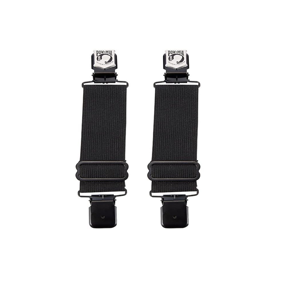 GARGOYLE BELLS Adjustable Boot Clips for Motorcycle, Black Boot Straps Elastic Pant Keeper for Men & Women, Pant Waist Tightener for Riding