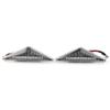 Three T Car Auto Dynamic Wheel mudguard Side Marker Turn Signal Light For Ford FOCUS MK I 1998-2004,MONDEO MK III 2000-2007,Clear Shell view 2