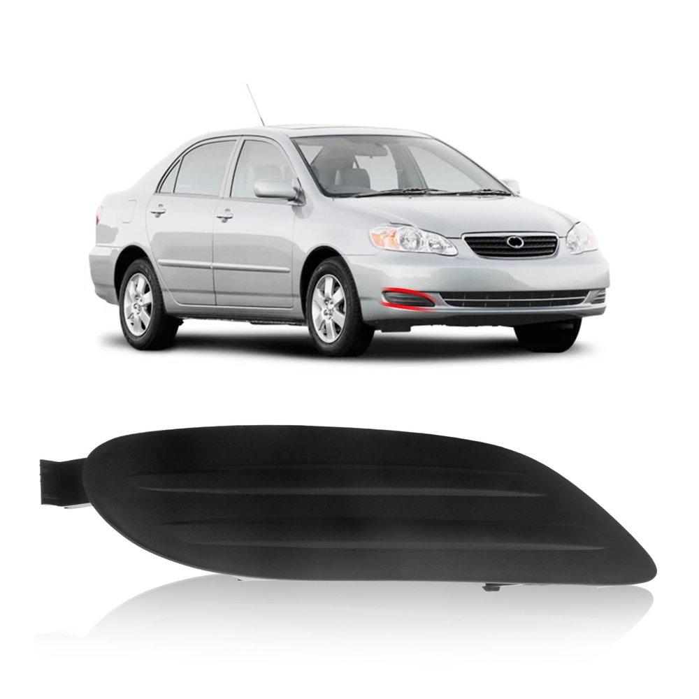 CarPartsDepot Front Right Passenger Side Fog Light Cover 2005-2008 Compatible With Toyota Corolla Sedan 5212702170 TO1039107