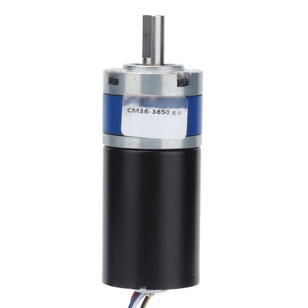 CM36-3650 DC 12V D Shaft Gear Motor Speed Reduction Planetary Brushless Gear Motor with Bracket and Controller (DC12V 120RPM),Geared Motor
