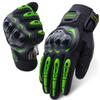 UHEREBUY Motorcycle Gloves Touch Screen Full Finger Riding Gloves Knuckle Protection for Men and Women for Dirt Riding, Road Racing, Cycling, Climbing Work Outdoor Sports (Green 2XL) view 1