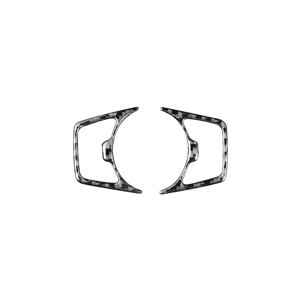 Carbon Fiber Headlight Switch Panel Interior Trim Cover for Ford F-150 Mustang