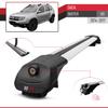 accessorypart Compatible with Dacia Duster (HS) Post-Facelift 2014-2017 ACE-1 Model Car Roof Rack Cross Bar Gray Aluminium 2 Bars view 3