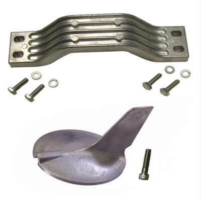 US Marine Products Aluminum Anode Kit Fits Yamaha 200-300 Hp 2 Stroke and HPDI Includes Hardware Replaces Quicksilver 8m6007987, Martyr CMYHP200300KITA, Seachoice 95251