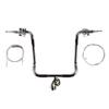 Hill County Customs 1 1/4" Chrome 18" Ape Hangers Kit for 2008-2013 Harley Electra Glide w/Radio, No Cruise, w/ABS Brakes CP-HC-BB18C-EG08-R-ABS view 1