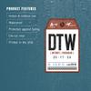 Die Cut Sticker Detroit, Michigan, DTW, Luggage Tag Vinyl Sticker, (Waterproof Decal for Cars, Water Bottles, Laptops, Coolers), Large view 4