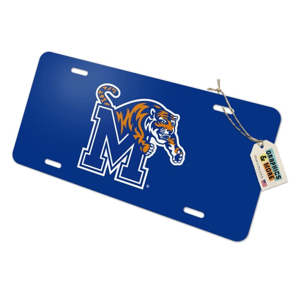 Memphis Primary Logo Novelty Metal Vanity Tag License Plate